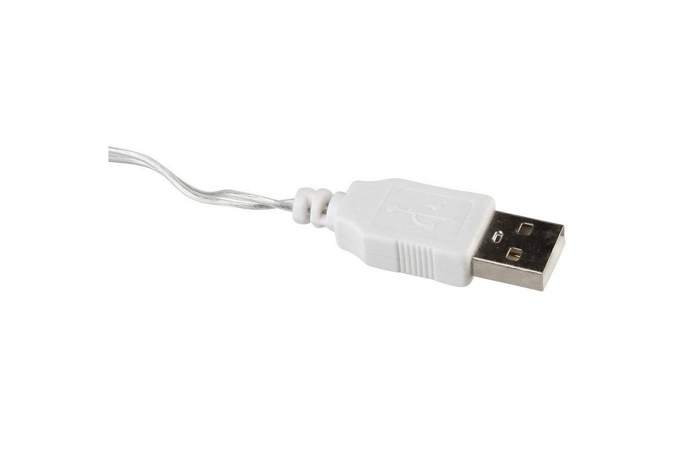 Idena LED-Lichterkette Idena 30256 - LED Micro Lichterkette mit 20 LEDs in Warmweiß, mit USB Bild 3