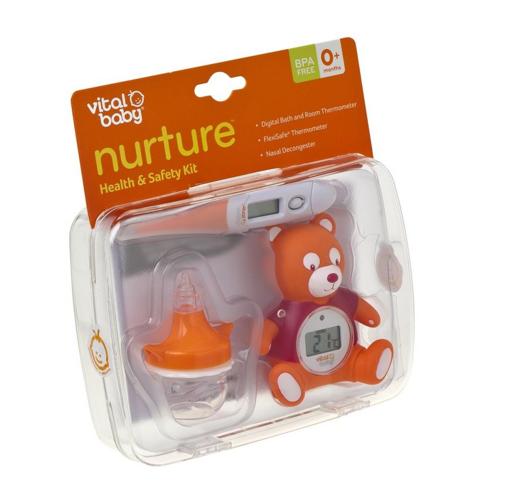 Vital Baby Infrarot-Fieberthermometer Hygieneset Nasensauger, Raumthermometer und Fieberthermometer Bild 3