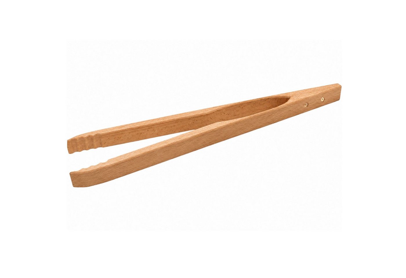 BURI Grillzange Holz Grillzange Buchenholz 36cm Küchenzange Bratwurstzange Bild 5