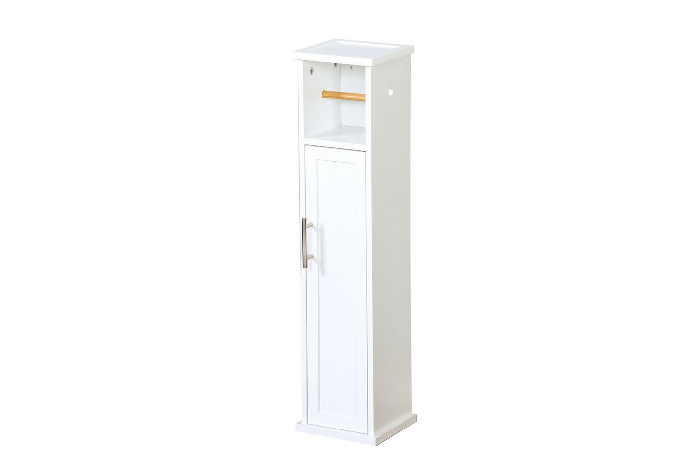 Floordirekt Badkommode Badezimmerschrank Wisconsin mit praktischer Klopapierhalterung, Stilvolle Ordnung für Ihr Badezimmer Bild 4