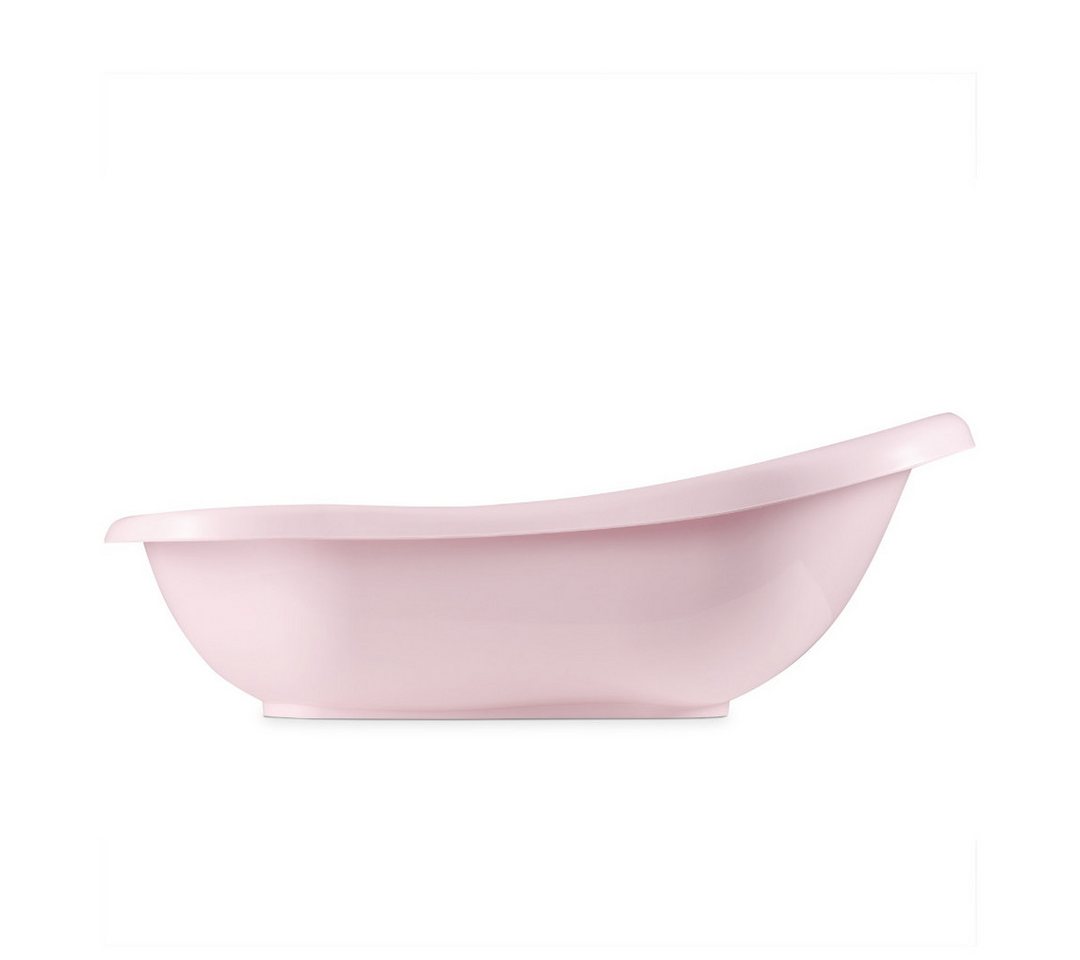 Hylat Baby Babybadewanne Baby Badewanne und WC Set – TÜV Rheinland zertifiziert – Hug Me, Lite, (1-teilig, 1-tlg), Babybadewanne klein 86 cm mit Abfluss – Rosa