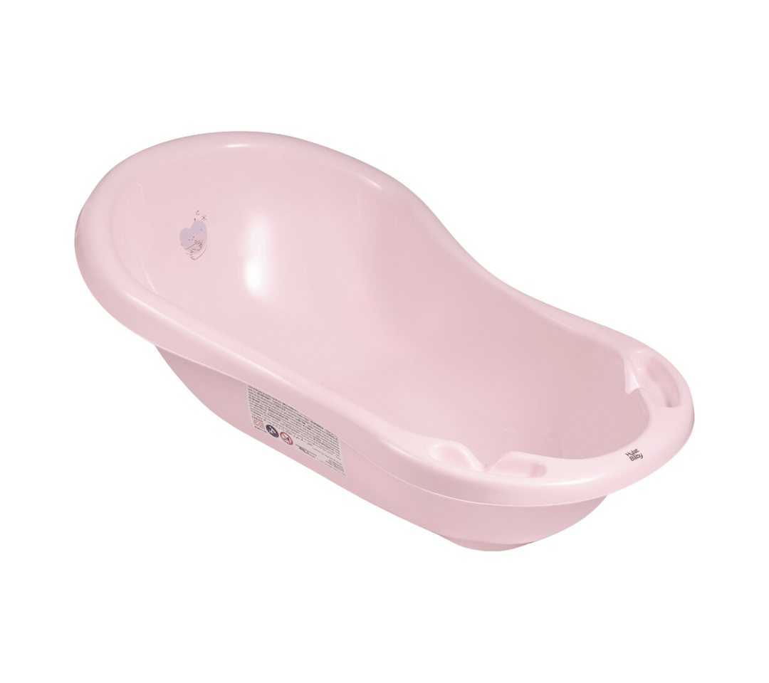Hylat Baby Babybadewanne Baby Badewanne und WC Set – TÜV Rheinland zertifiziert – Hug Me, Lite, (1-teilig, 1-tlg), Babybadewanne klein 86 cm mit Abfluss – Rosa Bild 4