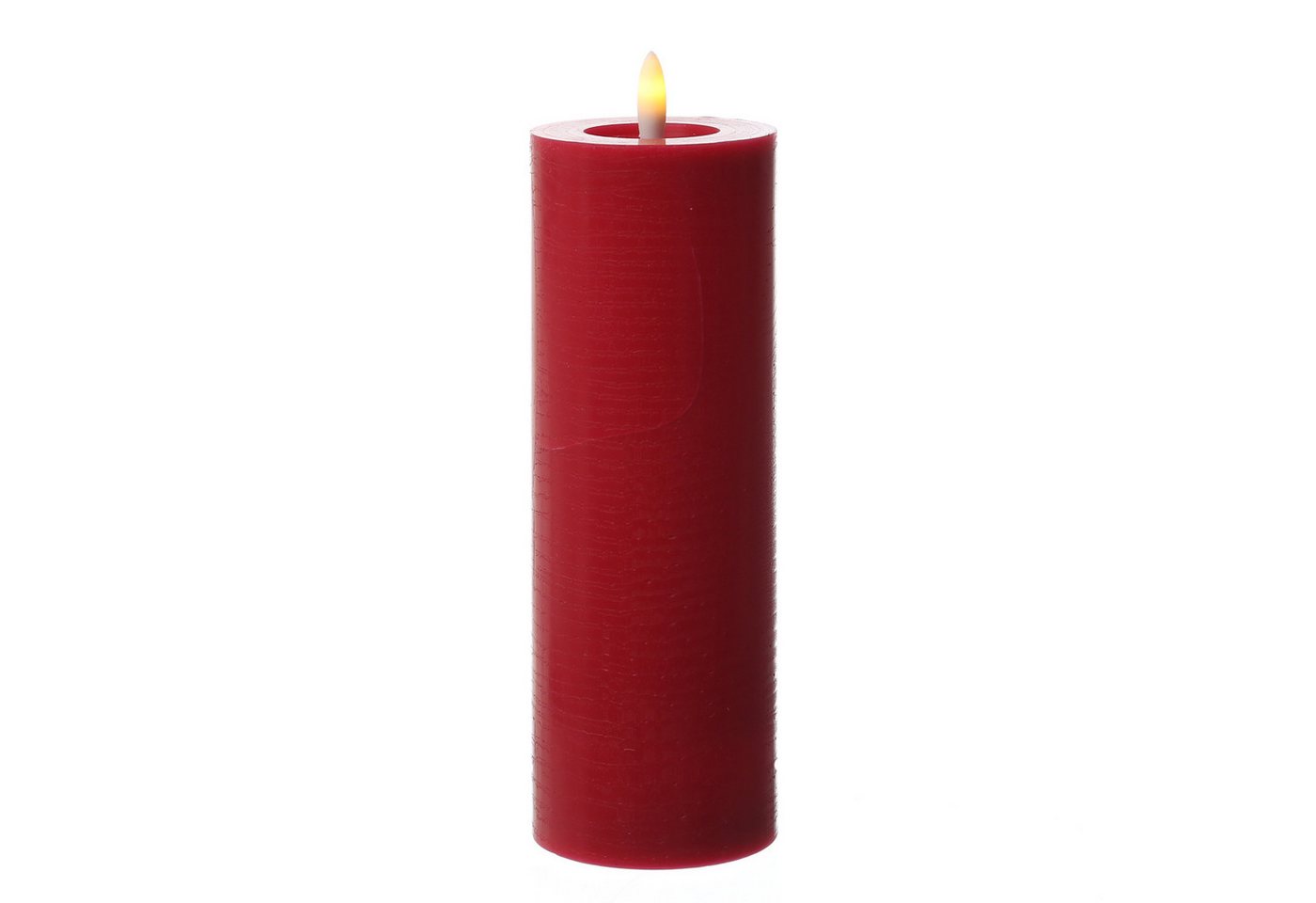 Adilina LED-Kerze Kerzenset LINA Rustik Optik für Adventskranz 3 Größen Timer rot 3St, LED Classic, warmweiß (2100K bis 3000K) Bild 5