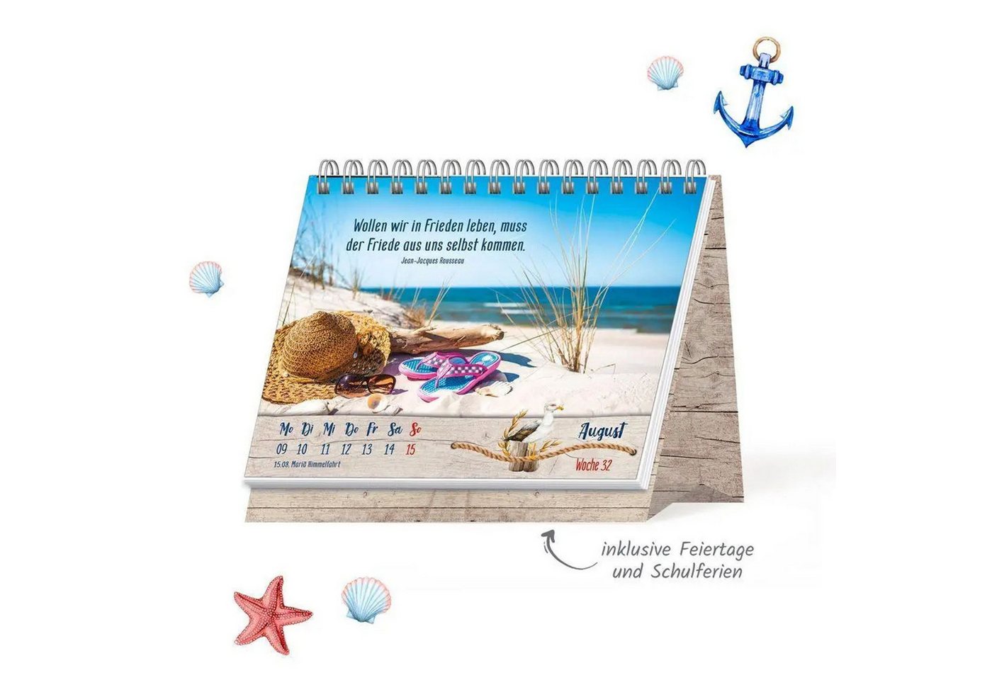 Trötsch Verlag Tischkalender TRÖTSCH - Aufstellwochenkalender Maritime Momente 2027 Bild 2