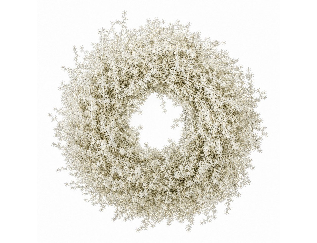finehomegarden Dekokranz Asparagus Kranz Ø35cm Weiss Herbstkranz Türkranz Herbst Deko, Naturmaterial Türkranz, Wandkranz & Tischdeko – Herbstliche Dekoration
