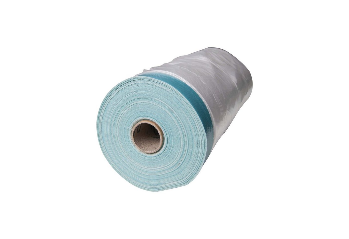 Scorprotect® Klebeband Gewebe-Kombi-Mask hellblau mit HDPE Folie 7 my Rolle 1400mm x 20m