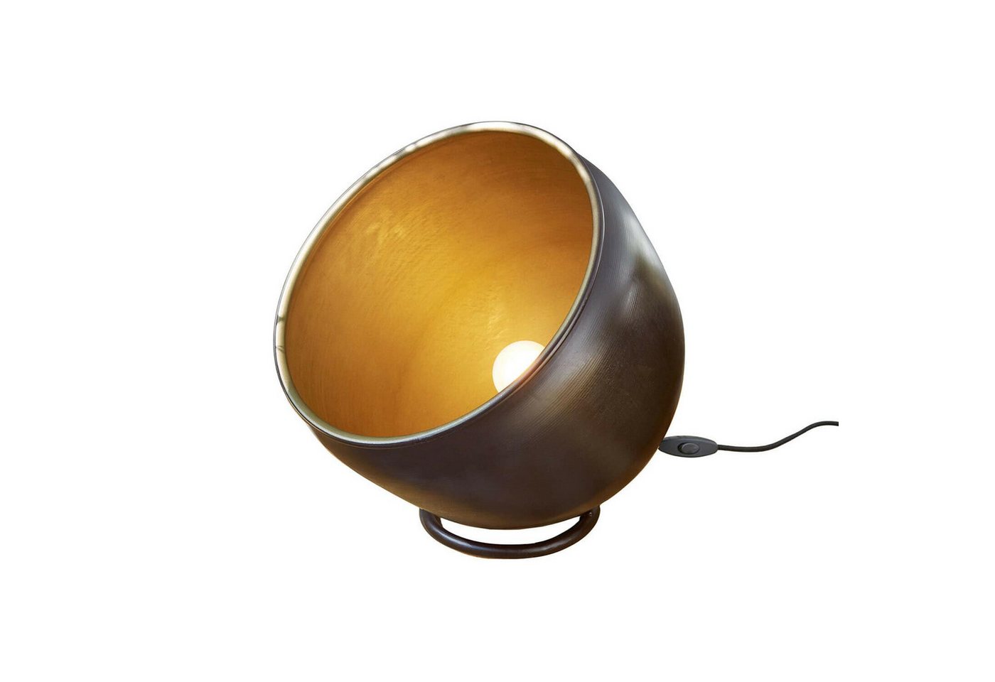 Mirabeau Tischleuchte Bodenlampe Moorford antikschwarz/messing