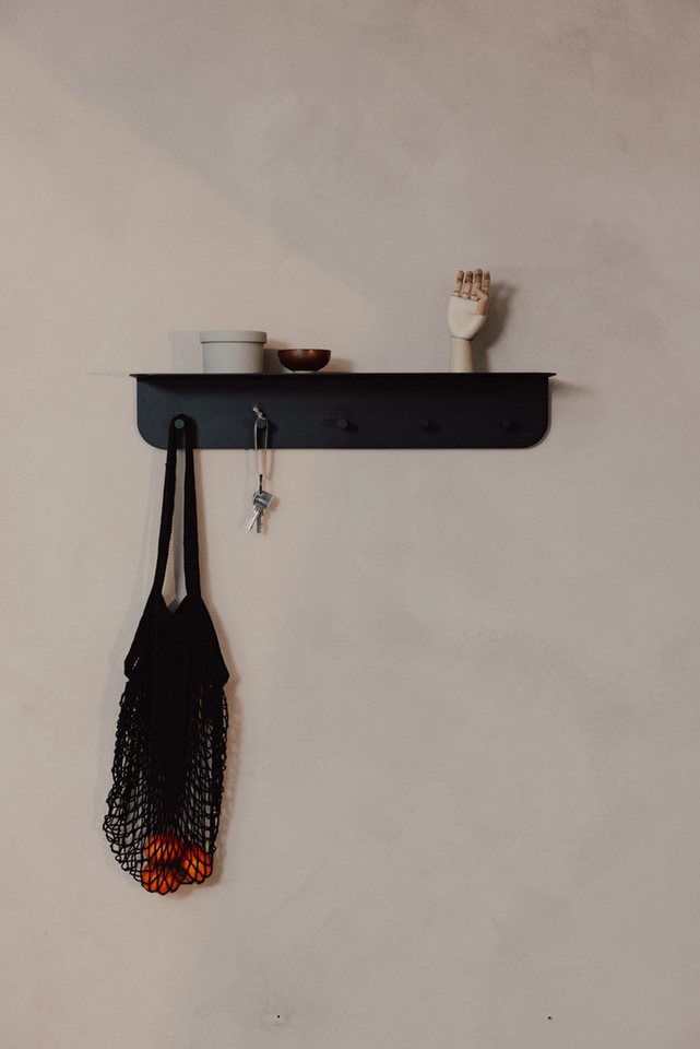 Metallbude Wandgarderobe MALOU, verschiedene Größen, ideal für Flur, Kinderzimmer