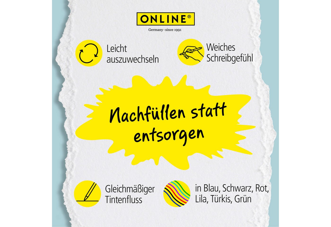 Online Pen Ersatzmine 12x radierbare Ersatzminen kompatibel mit Legami Gelstifte magiXX L Bild 3