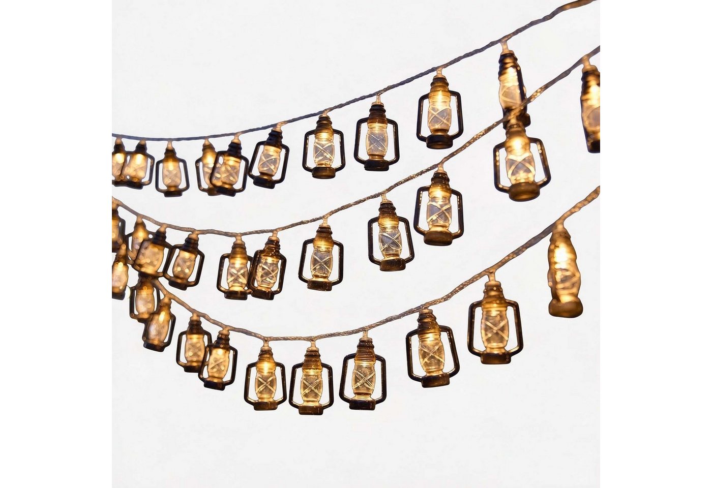 nsihing LED-Lichterkette 20 LED Campinglichter solarbetrieben,Mini-Kerosinlampe Bild 4