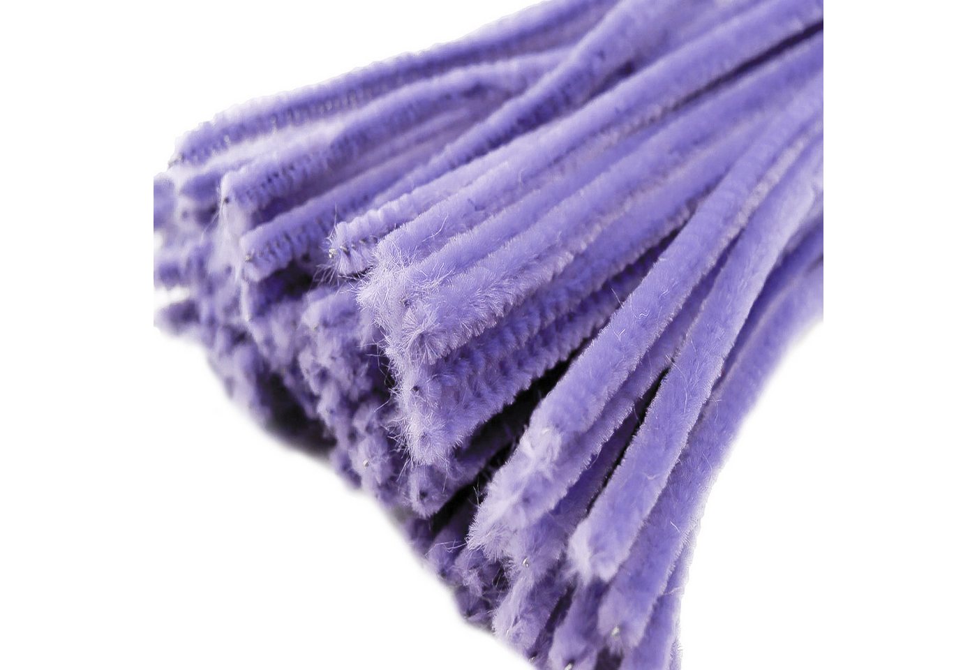 maDDma Basteldraht 20 Draht Pfeifenreiniger 6 mm Länge 30cm CHENILLE Farbe wählbar, flieder