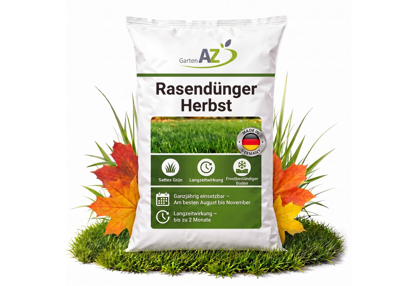 GartenAZ Rasendünger GartenAZ Organischer Herbstrasendünger, Organisch, Organischer Herbstrasendünger für einen winterfesten Rasen Bild 4