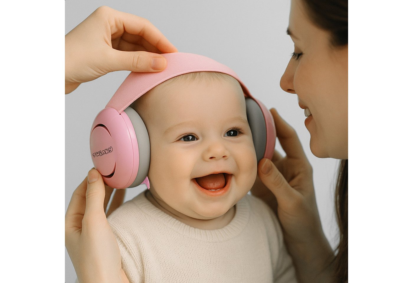 TWINKY Kapselgehörschutz Gehörschutz Kinder, Gehörschutz Baby von 0 bis 4 Jahren, Bequem und verstellbar, Rutschfestes Kopfband mit Klettverschluss Bild 2
