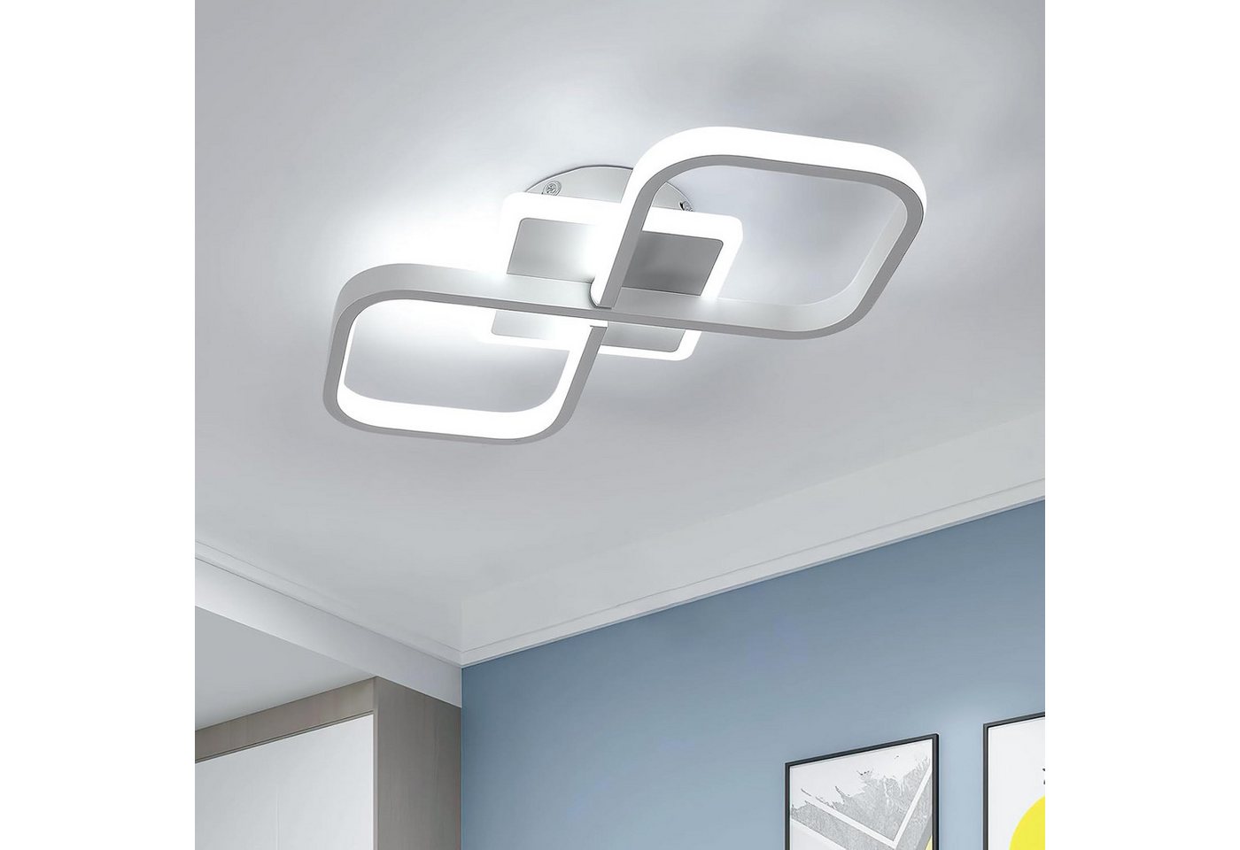 Riserva LED Deckenleuchte Comely LED Deckenleuchte 36W 4000LM Weiß Quadratisch Küche Bild 3