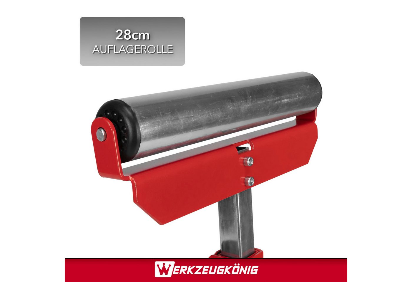 Werkzeugkönig Rollenbock höhenverstellbar bis 60kg belastbar, 60 kg max. Belastbarkeit, (1-St), stufenlos höhenverstellbar bis 111 cm - platzsparend zusammenklappbar Bild 3