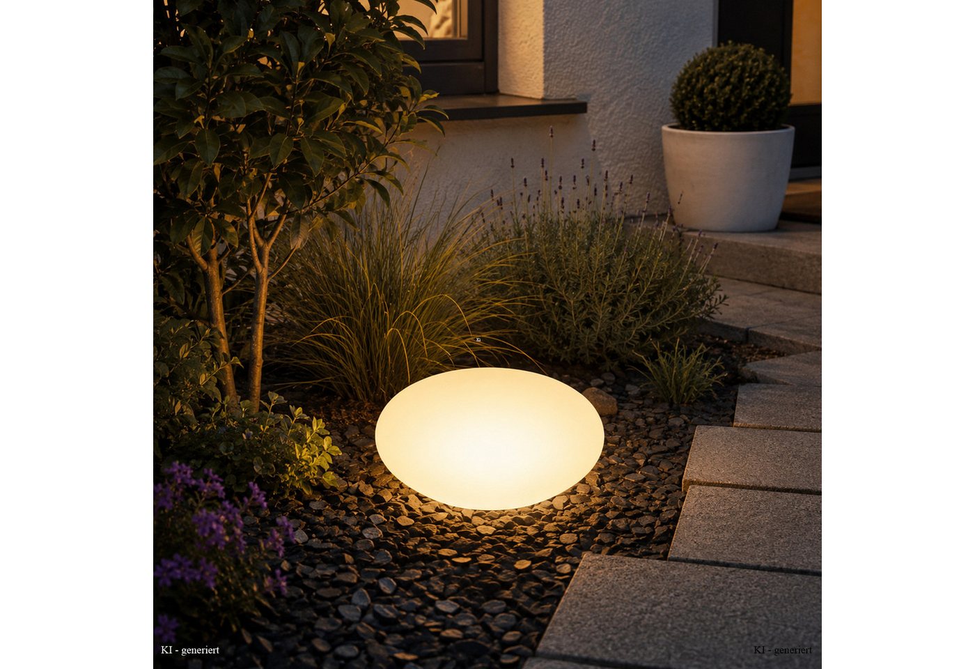 SATISFIRE LED Dekoobjekt LED Stein 35cm Leuchtstein warmweiß outdoor Leuchtobjekt Dekostein, LED Classic, warmweiß (2100K bis 3000K) Bild 2