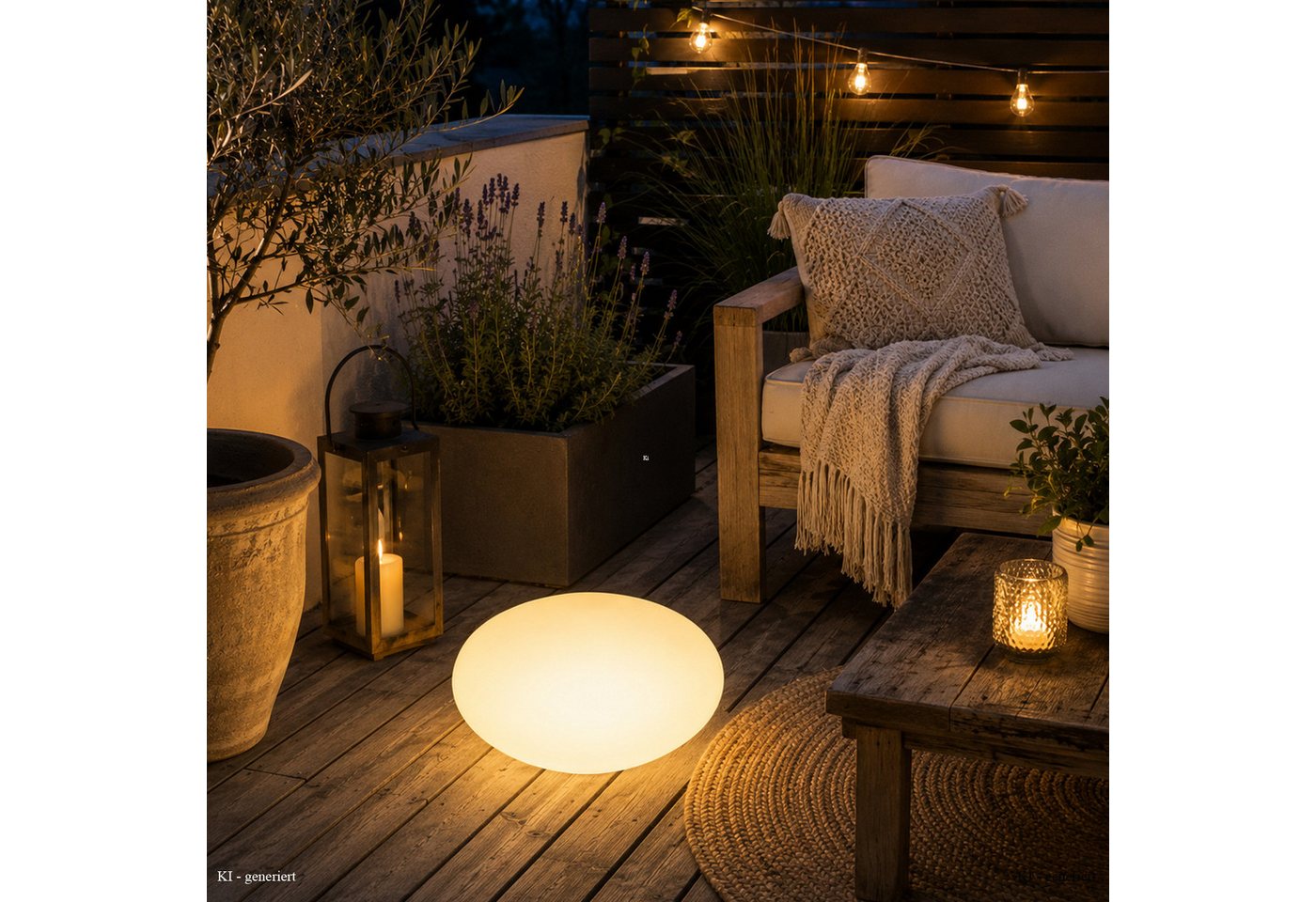 SATISFIRE LED Dekoobjekt LED Stein 35cm Leuchtstein warmweiß outdoor Leuchtobjekt Dekostein, LED Classic, warmweiß (2100K bis 3000K) Bild 3