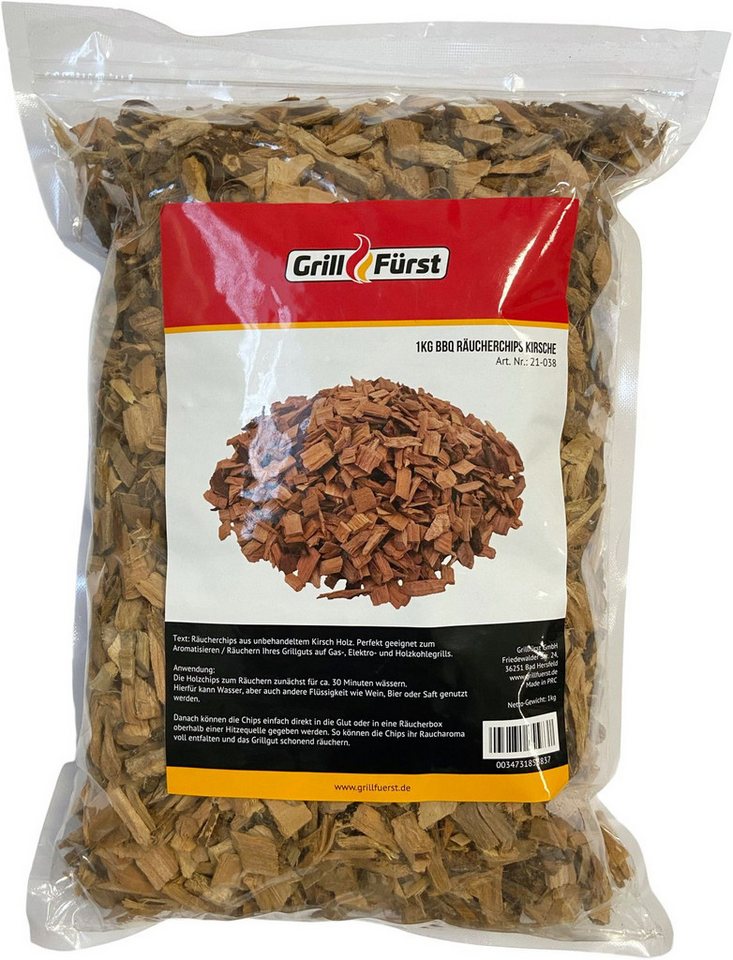 Grillfürst Räucherbox Grillfürst Räucherchips Kirsche - 1 kg Bild 2