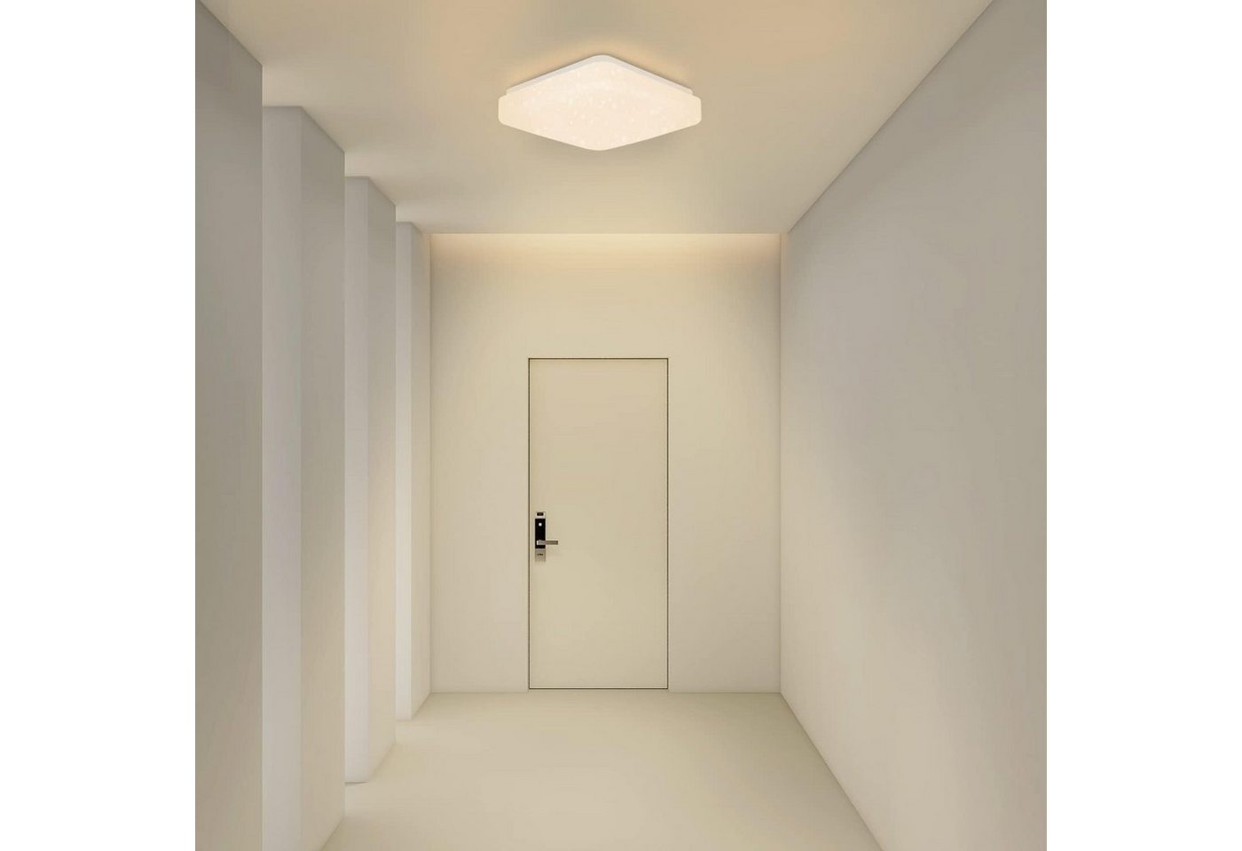 Nettlife LED Deckenleuchte Sternenhimmel Kinderzimmer 15W 21cm 3000K/4000K Weiß Deckenlampe, LED fest integriert, für Büro,Flur,Treppenhaus,Esszimmer, und so weiter