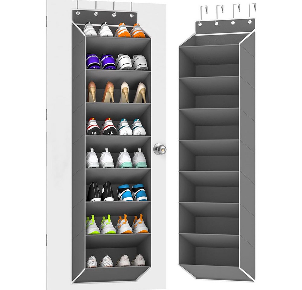 Coonoor Schuhregal Hängende Schuhaufbewahrung, Schuh-Organizer über der Tür, mit Haken-Schuhaufbewahrungsregal für Schuhe, Wohnaccessoires usw Bild 4