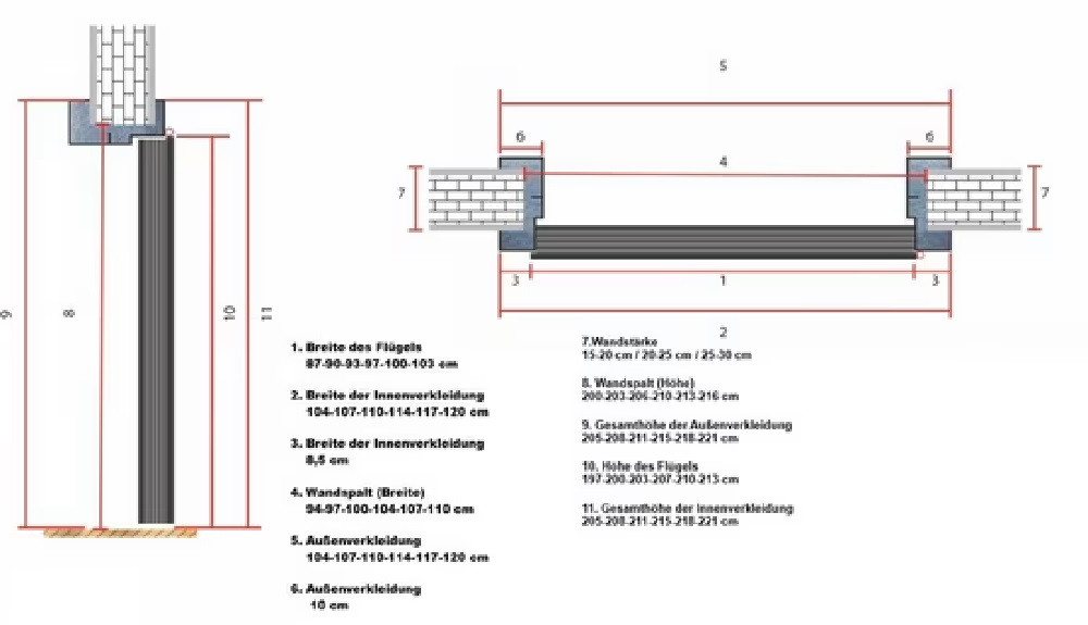 Xlmoebel Haustür XLMOEBEL BAK-30 Kompletttür braun Aluminium Kunststoff (Kompletttür, 1-St., 1x Haustür, 5x Schlüssel, 1x Griffset), Made in Europa Bild 4