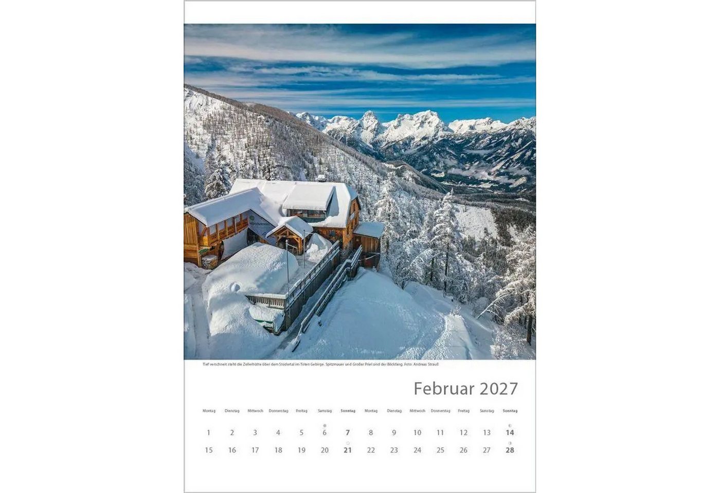 Korsch Verlag Wandkalender Hütten unserer Alpen 2027 Bild 4