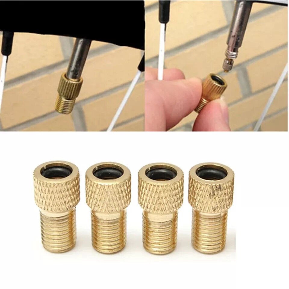 SpionProfi Minipumpe Fahrrad Ventil Adapter Ventiladapter SV DV BV KFZ Autoventil AV Pumpe (2-tlg), Universell für Presta-, Dunlop- und Blitzventile geeignet Bild 2
