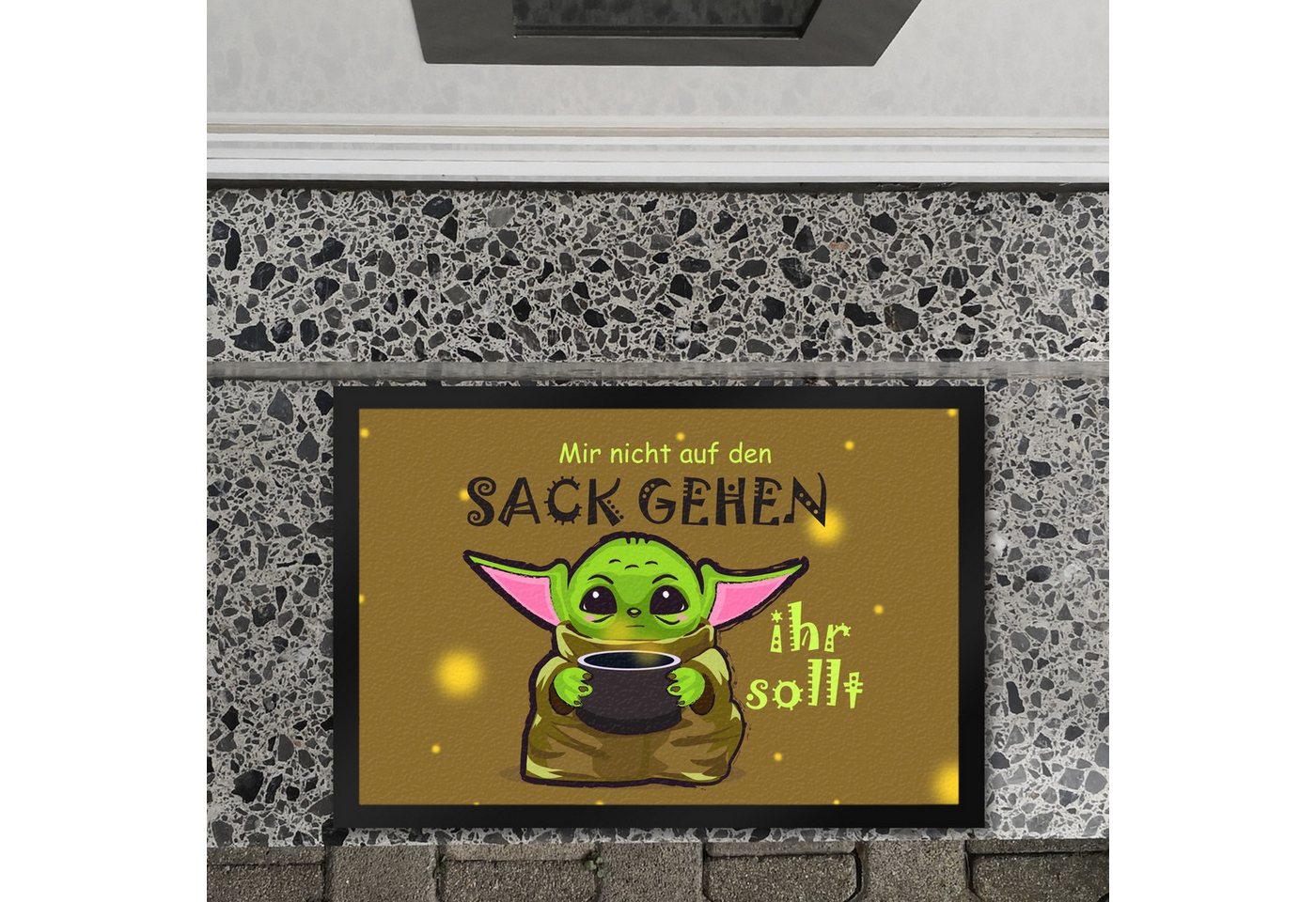 speecheese Fußmatte Science Fiction Fußmatte XL in 40x60 cm Spruch nicht auf den Sack ihr Bild 2