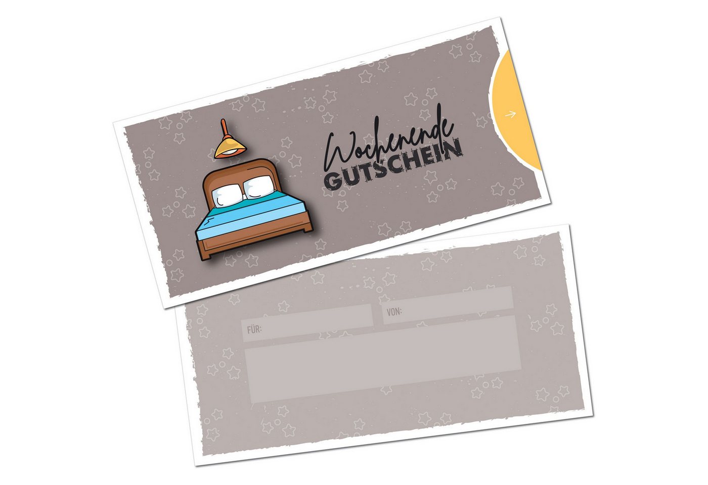 itenga Geschenkkarte itenga Geschenkgutschein handgezeichneter Look - Motiv WOCHENENDE Post