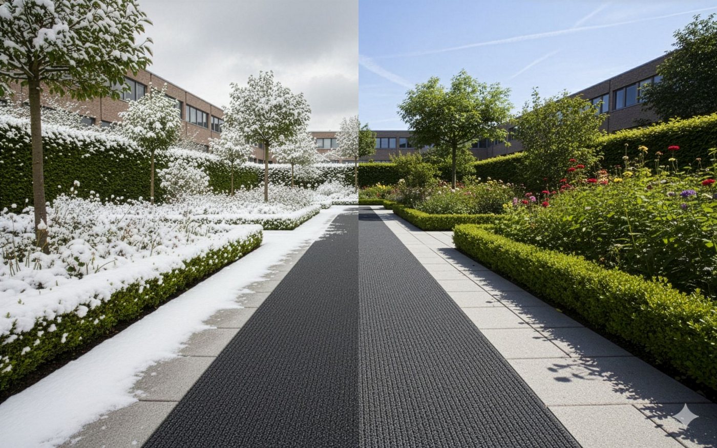 MELIUS VIVERE Antirutschmatte SafeStep Sicherheitsmatte PRO Stone 1,20 x 0,50 Meter