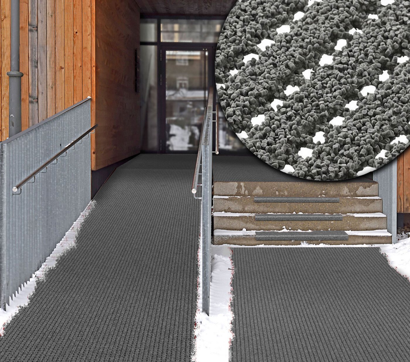 MELIUS VIVERE Antirutschmatte SafeStep Sicherheitsmatte PRO Stone 1,20 x 0,50 Meter Bild 2