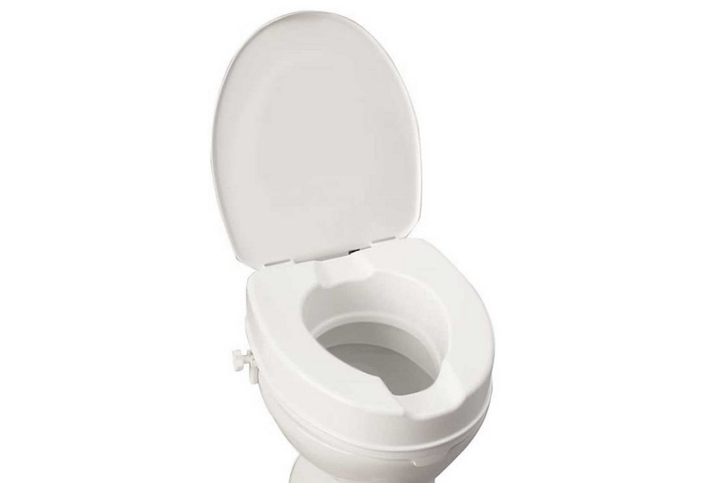 RUSSKA Toilettensitzerhöhung Russka Toilettensitzerhöher mit Deckel 10 cm weiß, mit Deckel Bild 2