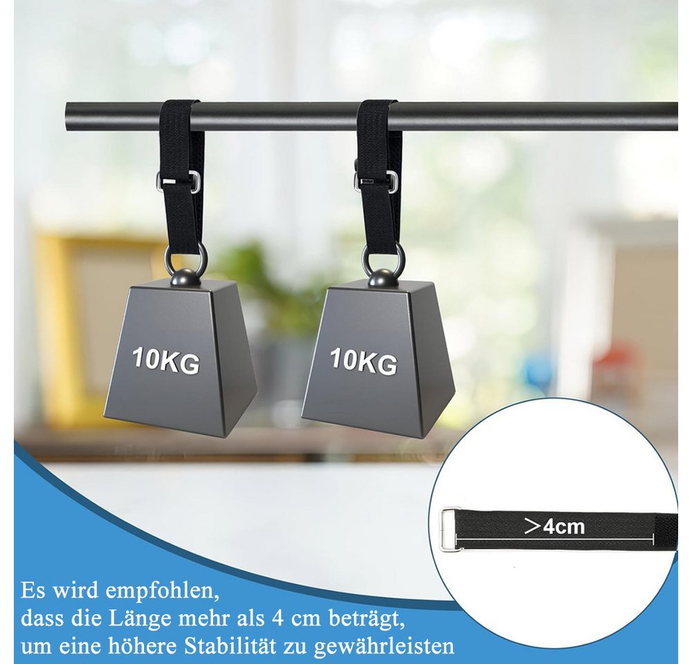 AFKSMILE Kabelbinder 10m Klettband mit 50 Metallschnalle, Freie Schnittlänge Klettbänder Wiederverschließbar Klett Kabelbinder für Kabel Schläuche Rohre usw Bild 3