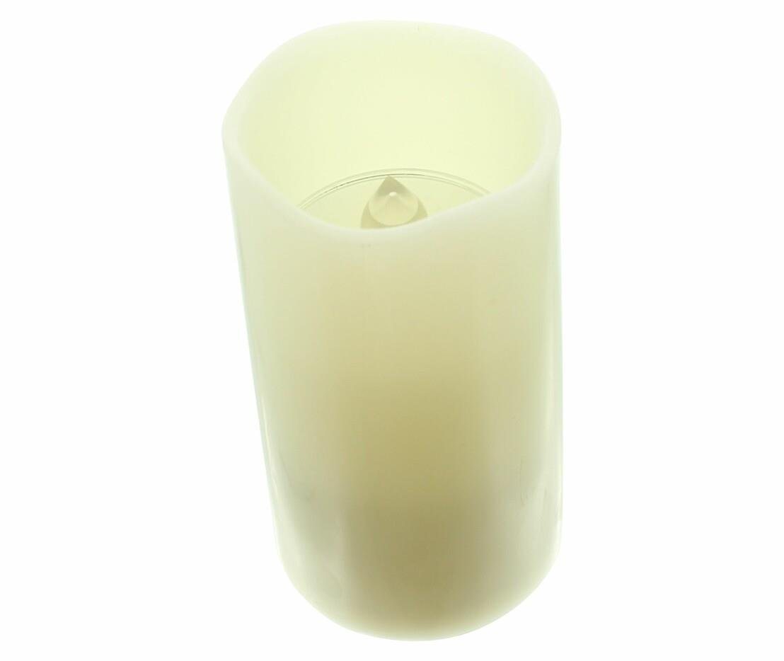 Home-trends24.de LED-Kerze Sternenhimmel Creme Projektor Kerzen Echtwachs Fernbedienung Bild 2