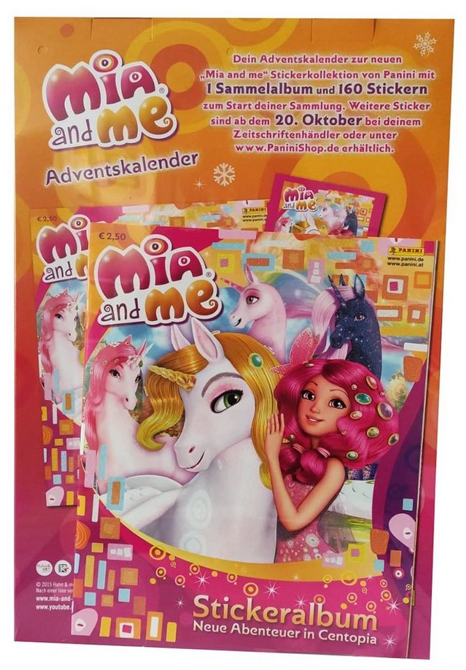 Panini befüllbarer Adventskalender Panini Mia and me Adventskalender zur neuen Sticke Bild 2