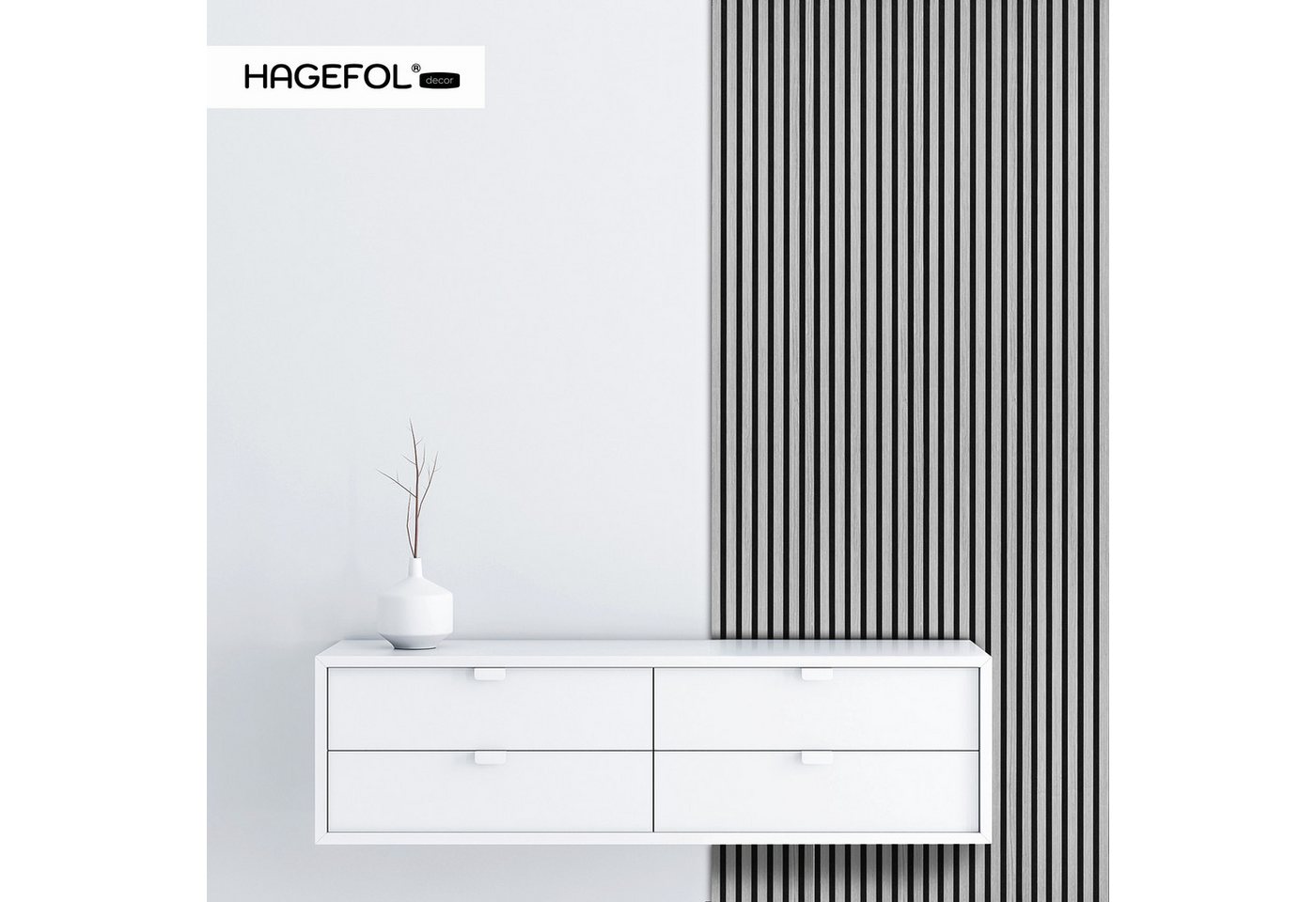 HAGEFOL Wandpaneel Akustikpaneele Lite, selbstklebendes Wandpaneel, 2 Stk./Paket, BxL: 0x240 cm, 0 qm, Selbstklebend Bild 5
