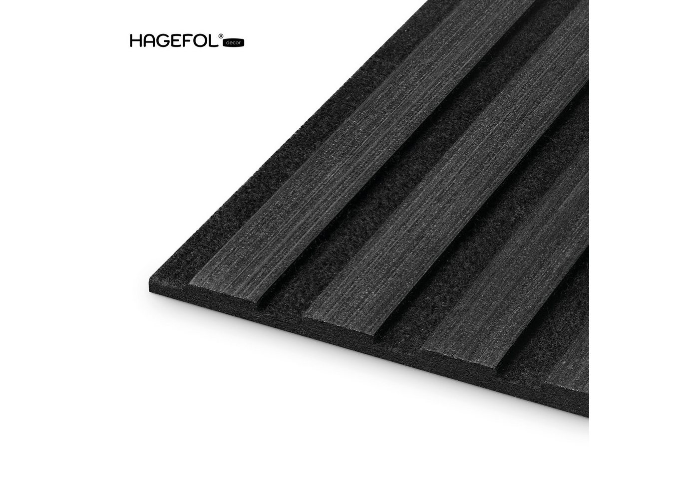 HAGEFOL Wandpaneel Akustikpaneele Lite, selbstklebendes Wandpaneel, 2 Stk./Paket, BxL: 28x240 cm, 0,67 qm, Selbstklebend Bild 5
