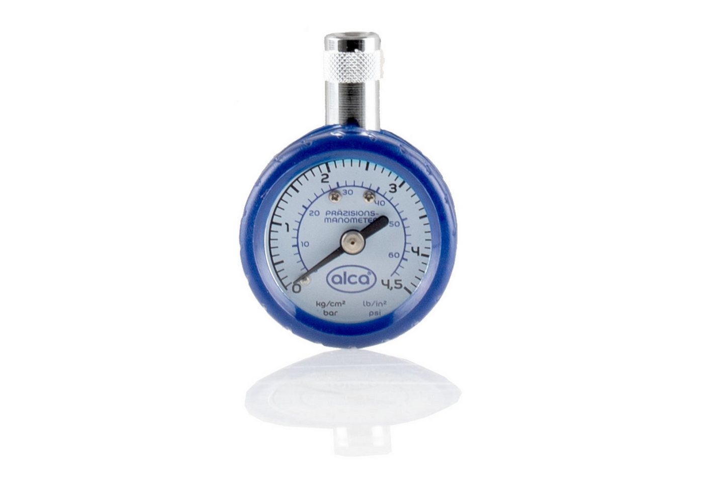 alca Reifendruckkontrollsystem Reifendruckprüfer Luftdruck Manometer bis 4,5 bar Memory Funktion, 1-tlg.