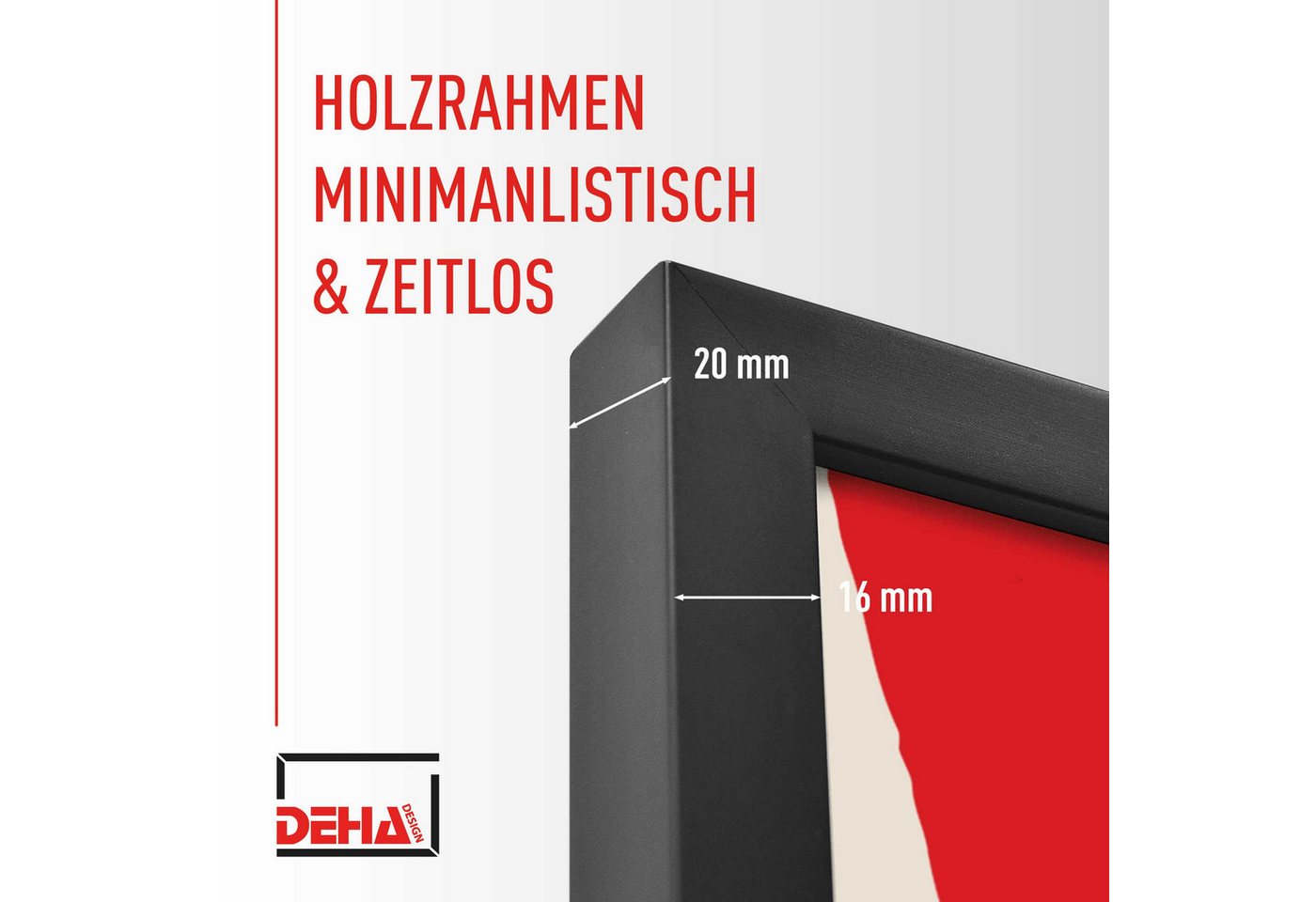 DEHA DESIGN Bilderrahmen Holz Bilderrahmen Fontana, (3 St) Bild 2