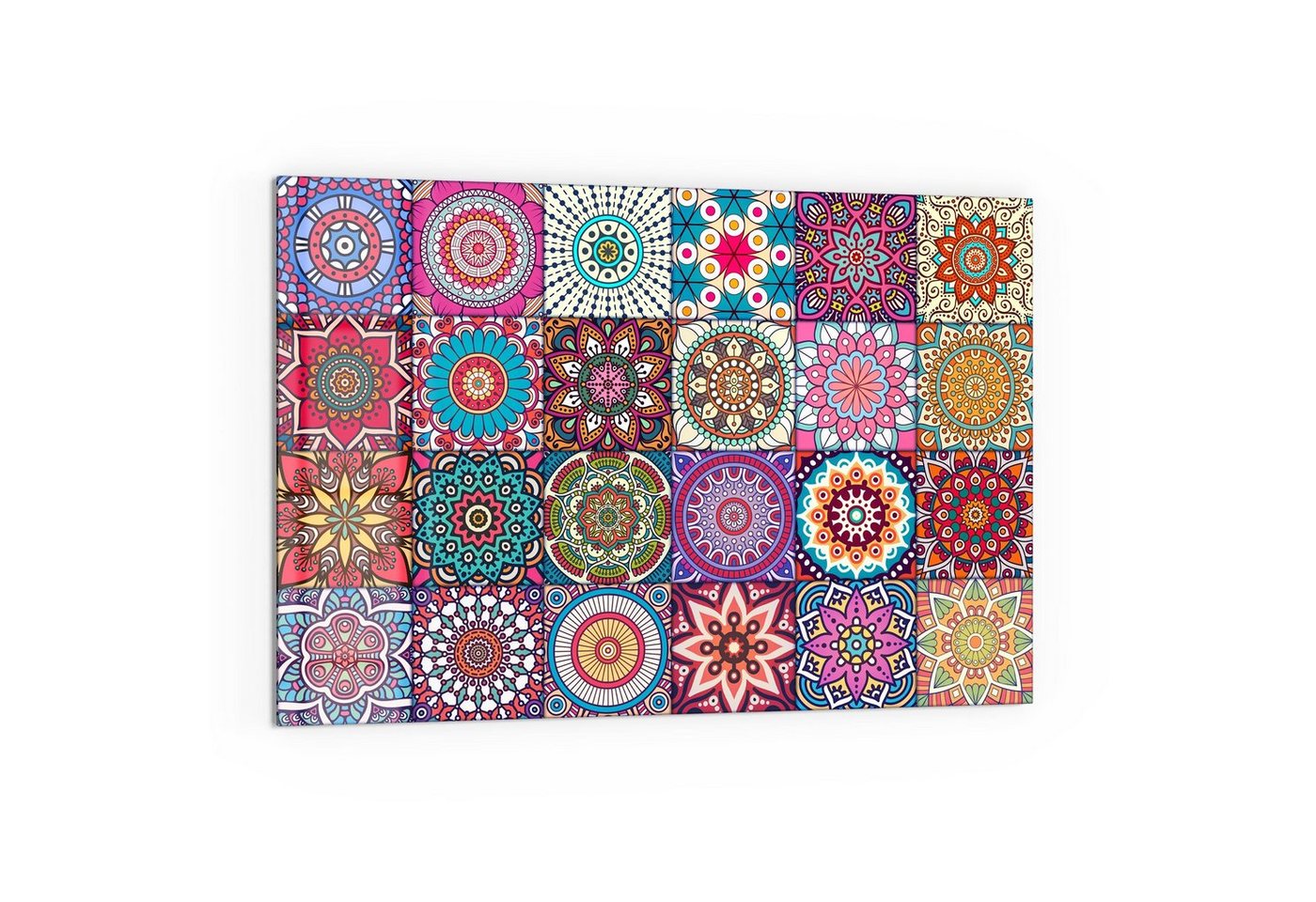 DEQORI Küchenrückwand 'Orientalische Muster', Glas Spritzschutz Badrückwand Herdblende Bild 3