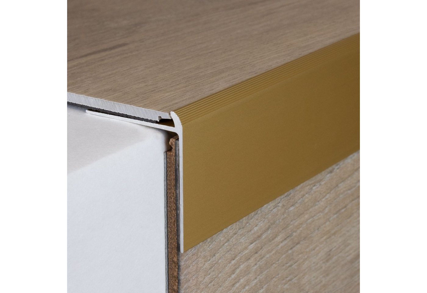 PROVISTON Treppenkantenprofil Aluminium, 40 x 40 x 1000 mm, Silber, Treppenkante, Winkelprofil Bild 5