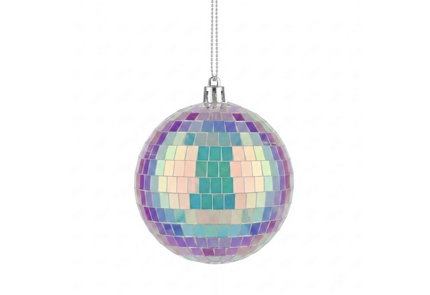 HAC24 LED Kugelleuchte LED Disco-Kugel Spiegelkugel Partylicht Discokugel Lampe, LED fest integriert, mit 8 Micro-LEDs, Ø 8 cm, Batteriebetrieben