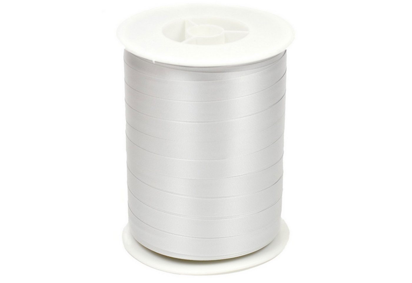 Star Geschenkband, Geschenkband Ringelband 10mm x 250m Rolle Silber