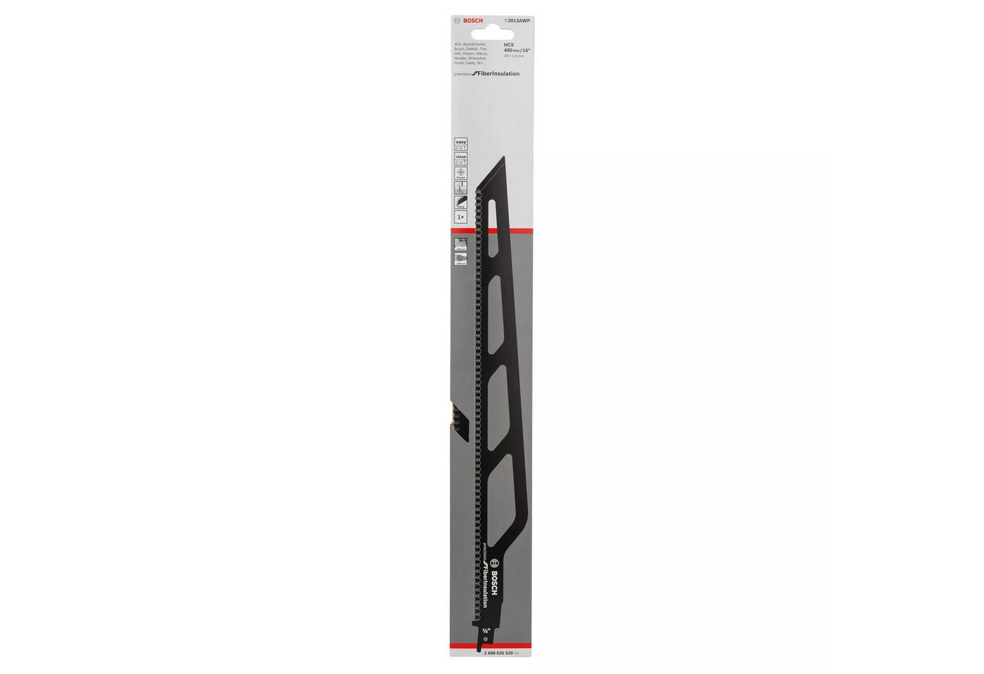 BOSCH Säbelsägeblatt Bosch Pro Fibre Insulation S2013AWP Säbelsägeblatt, 1,5 x 45 x 400 mm Bild 2