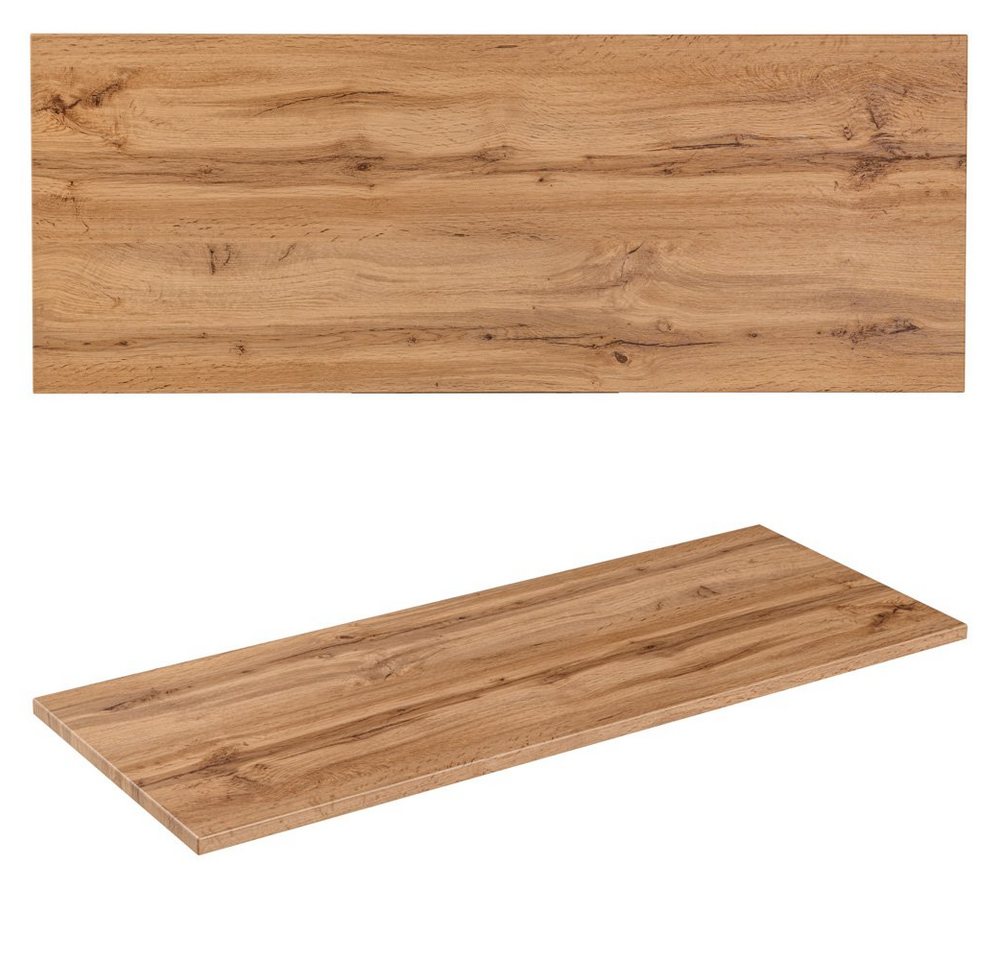 Lomadox Waschbeckenschrank ADELAIDE-56-CASHMERE 120 cm breit in kaschmir und Eiche, gerillte Front, inkl. Wäschekorb Bild 5