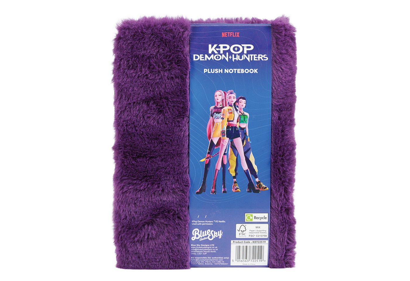 Blue Sky Designs Notizbuch KPop Demon Hunters - Plüsch-Notizbuch "Huntr/x