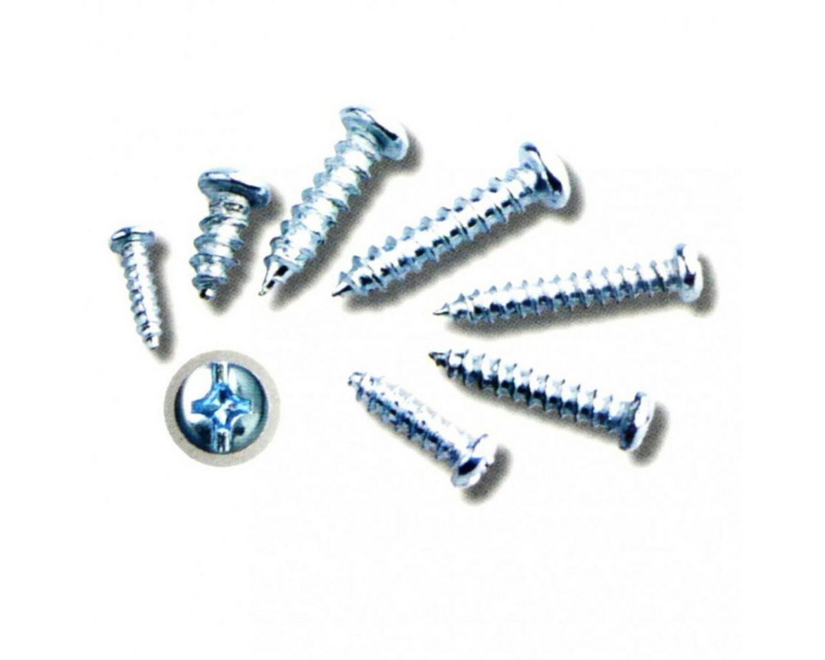 Benson Tools Schrauben-Set Verzinkte Kreuzschlitz-Blechschrauben im 175tlg. Sortimentskasten, (175 St), universell einsetzbar Bild 3
