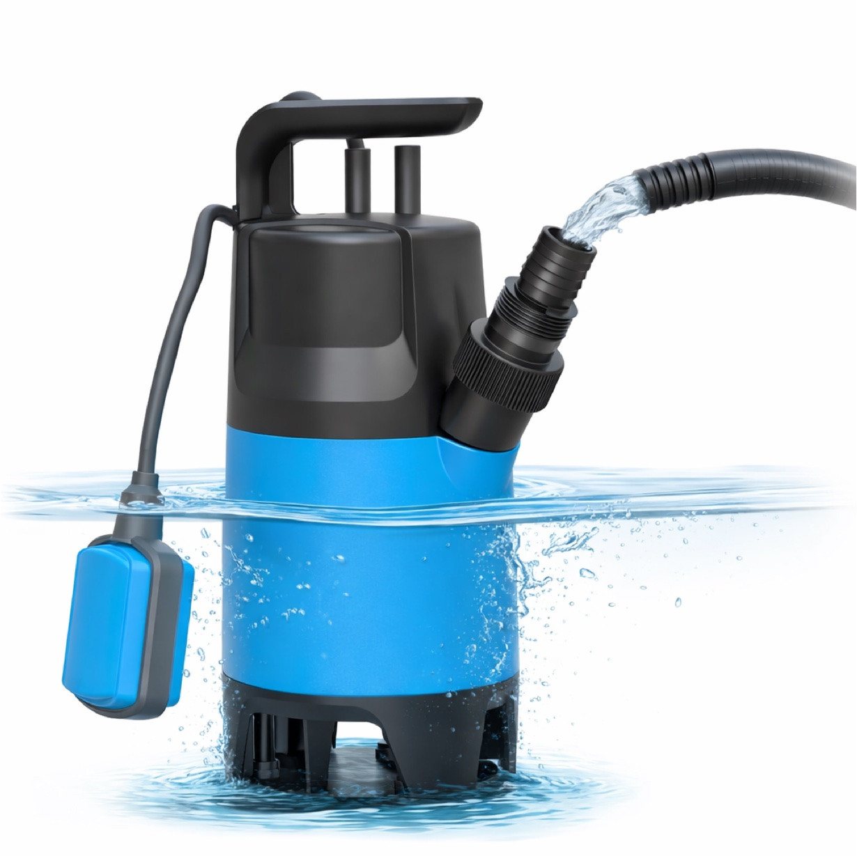 TK Gruppe Schmutzwasser-Tauchpumpe Schmutzwasser Tauchpumpe 400 W 7500 l/h – Überschwemmung & Hochwasser (1-tlg) Bild 4