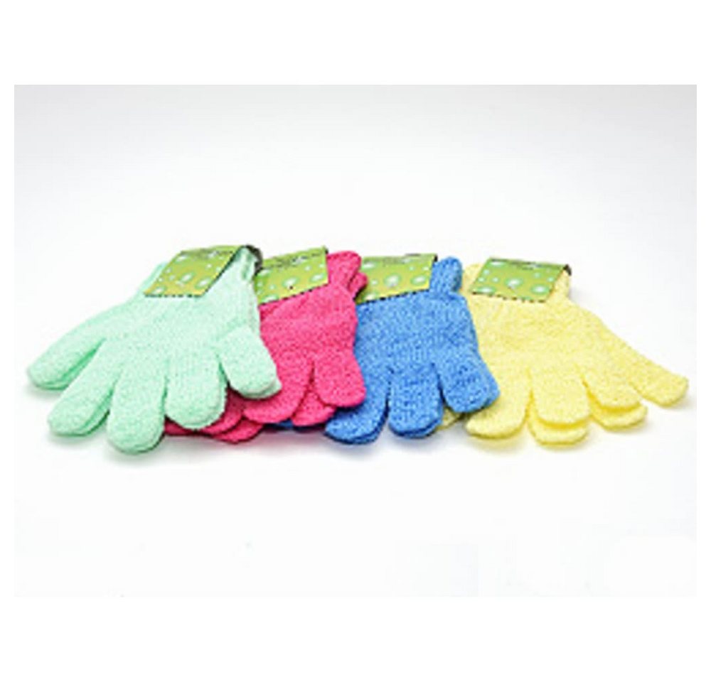HundB Reinigungsschwamm Massagehandschuh 2er Set, Polyester, zufällige Farbe, Handschuhe Massage Farben Polyester Sonderposten