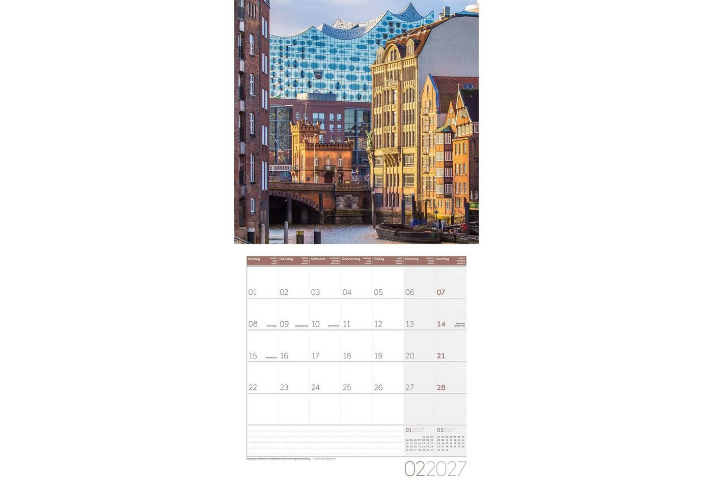 Ackermann Wandkalender Deutschland Kalender 2027 - 30x30 - Art12